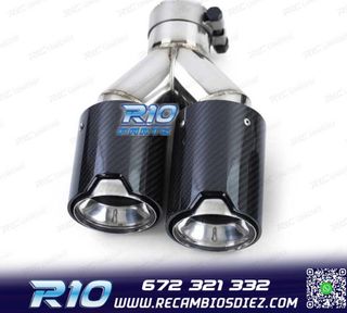 COLA ESCAPE DOBLE BMW M PERFORMANCE CARBONO CROMO IZQ