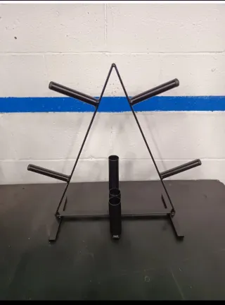 Soporte para discos de pesas decathlon domyos