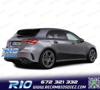 DIFUSOR MERCEDES CLASE A W177 18- LOOK AMG A45 NEGRO BRILLO