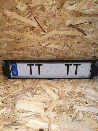 Marco matrícula iluminado LED cabina