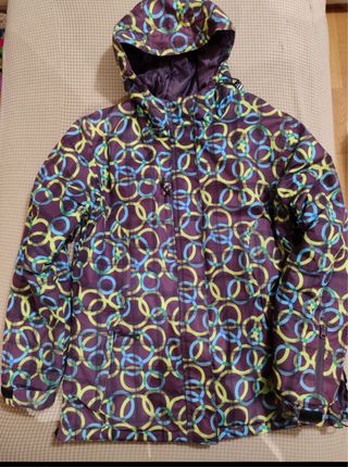 Abrigo impermeable de nieve multicolor