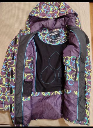 Abrigo impermeable de nieve multicolor