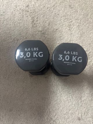 Mancuernas 3kg (6.6 LBS) Decathlon