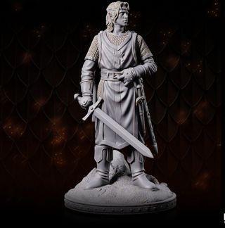 Miniatura Elfo Guerrero Rol D&D