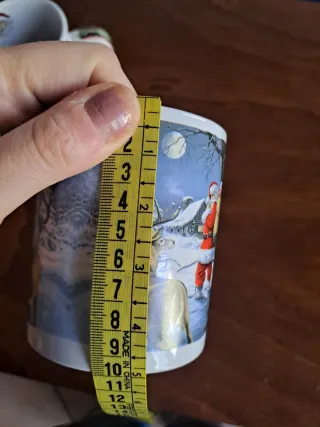 2 Tazze Natale ceramica Babbo Natale con manico