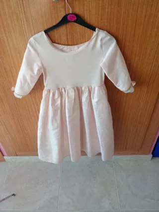 Disfraz princesa época rosa y dorado