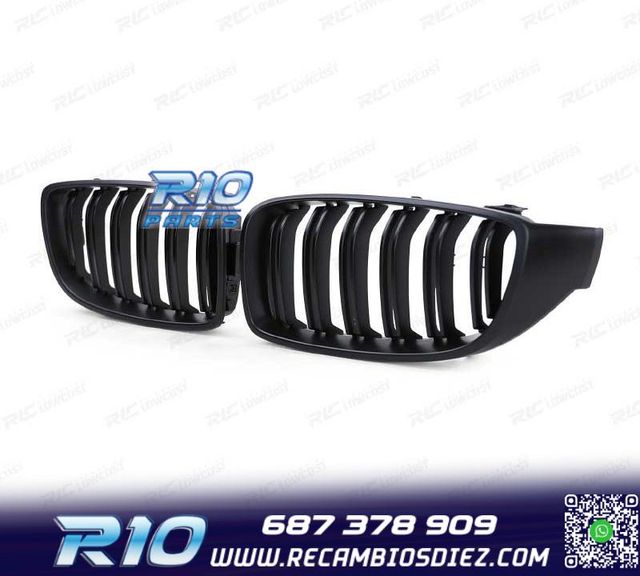 PARRILLAS BMW F32 F33 F36 LOOK M4 NEGRO MATE