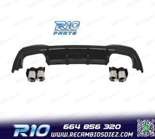 DIFUSOR VOLKSWAGEN VW GOLF 8 21-23 LOOK R DOBLE SALIDA + CO