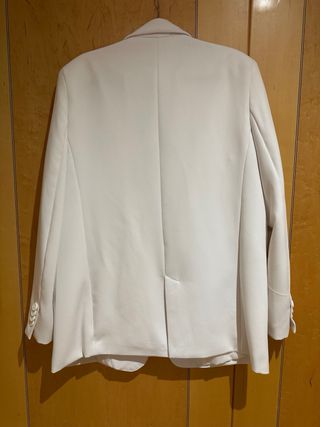 Chaqueta Stradivarius Blanca Talla M