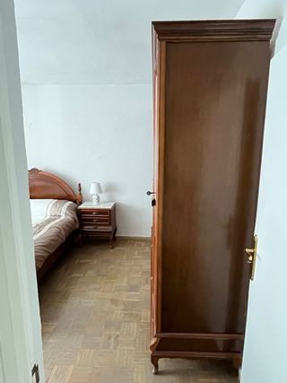 Dormitorio vintage completo madera