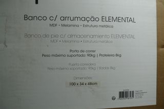 Banco com arrumação ELEMENTAL