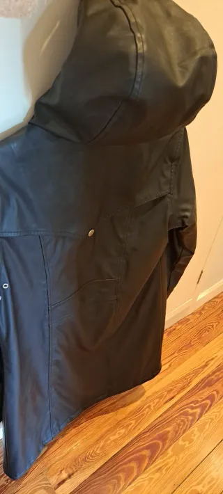 Chamarra/gabardina negra mujer