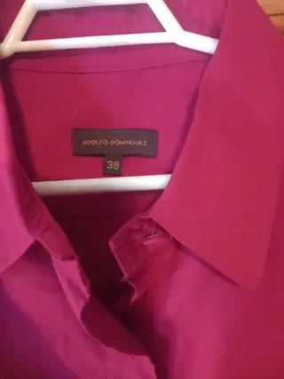 Camisa Adolfo Domínguez Roja Talla M