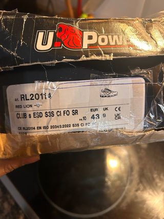 Botas de seguridad U-Power nuevos