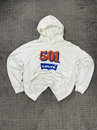 ¡¡OFERTA!! Talla XL Sudadera Levis 501 Blanca