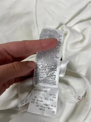 ¡¡OFERTA!! Talla XL Sudadera Levis 501 Blanca