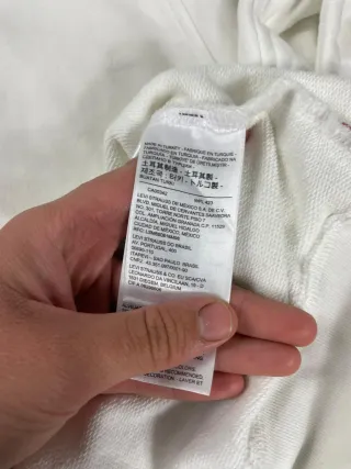 ¡¡OFERTA!! Talla XL Sudadera Levis 501 Blanca