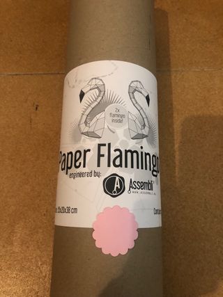 Flamencos 3D Papel DIY Rosa