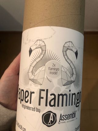 Flamencos 3D Papel DIY Rosa