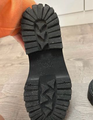 Botines Biker Zara Negros Talla 36