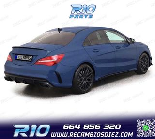 DIFUSOR MERCEDES CLA C117 16-19 LOOK AMG NEGRO BRILLO + COLA