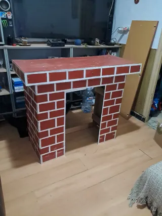 Chimenea decorativa ladrillo