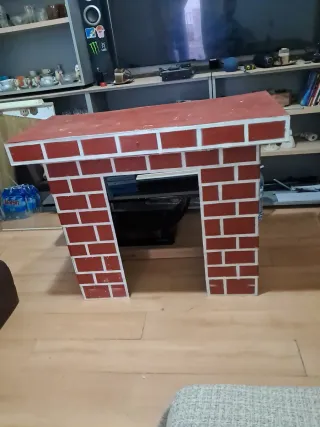 Chimenea decorativa ladrillo