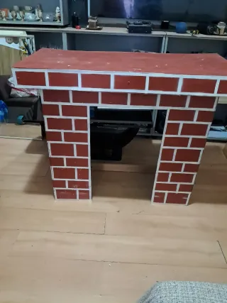 Chimenea decorativa ladrillo