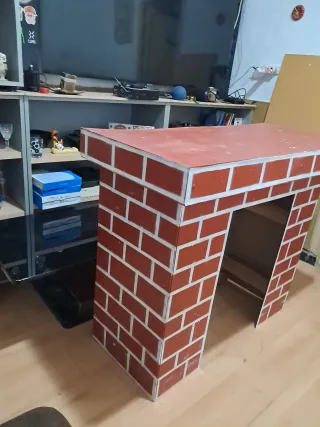 Chimenea decorativa ladrillo