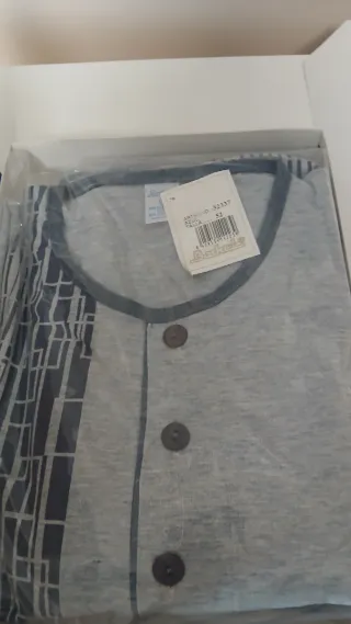 Pijama Verano Hombre Baskel Azul Talla 52