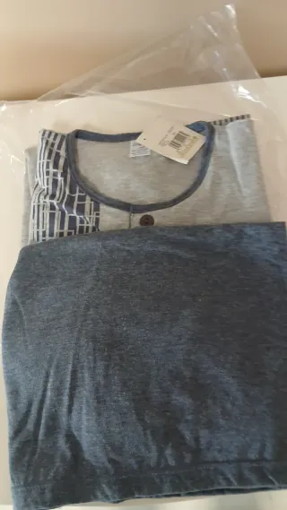 Pijama Verano Hombre Baskel Azul Talla 52