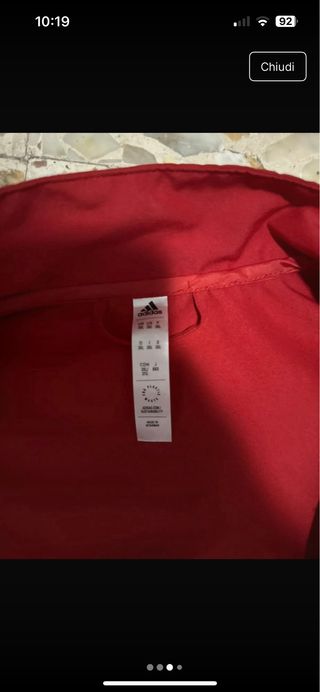 Giacca Adidas Rossa