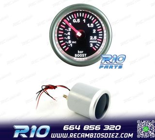 RELOJ PRESIÓN TURBO FONDO NEGRO ILUMINADO