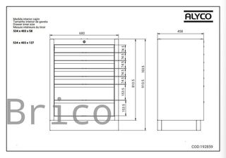 Armario Base 7 Cajones Alyco 192859