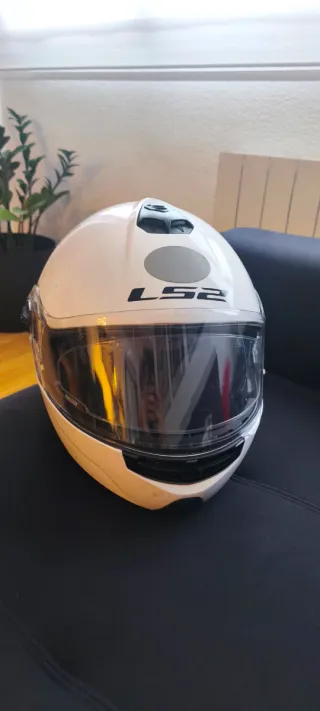 Casco Modular Moto LS2 Blanco