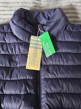 Chaqueta acolchada Benetton azul