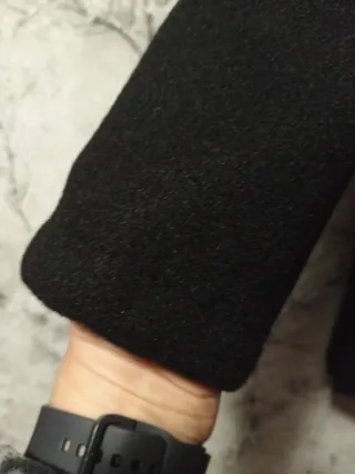 Abrigo negro primavera/otoño