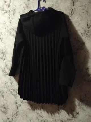 Abrigo negro primavera/otoño