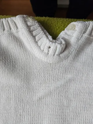 Peto bebé punto blanco talla 62