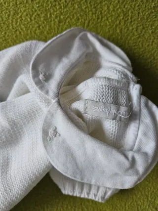 Peto bebé punto blanco talla 62
