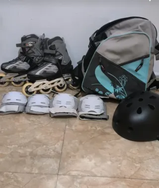 Patines en línea y equipo de protección Talla 37