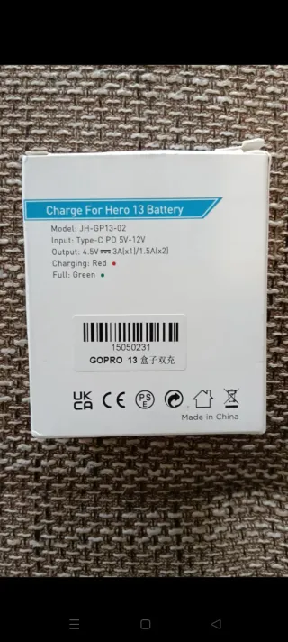 Cargador Dual Batería GoPro Hero 13 PD