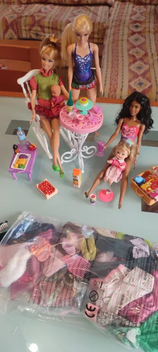 Conjunto di Barbie e accessori