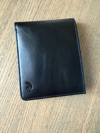 Portafogli in vera pelle nero, Bullstrap