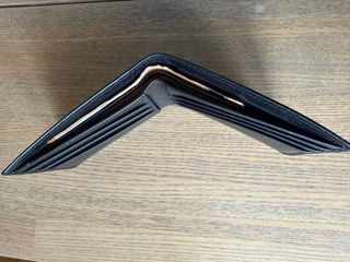 Portafogli in vera pelle nero, Bullstrap