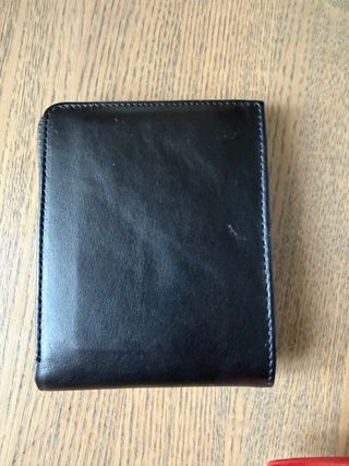 Portafogli in vera pelle nero, Bullstrap