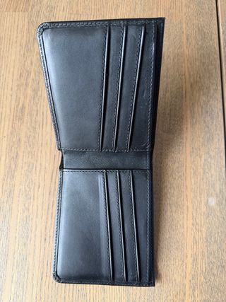 Portafogli in vera pelle nero, Bullstrap