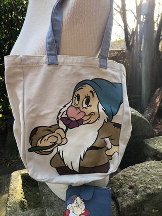 Borsa in tessuto e borsellino con Grumpy