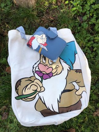 Borsa in tessuto e borsellino con Grumpy
