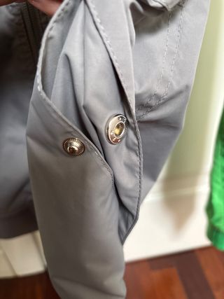 Giubbino sportivo uomo grigio/verde fluo